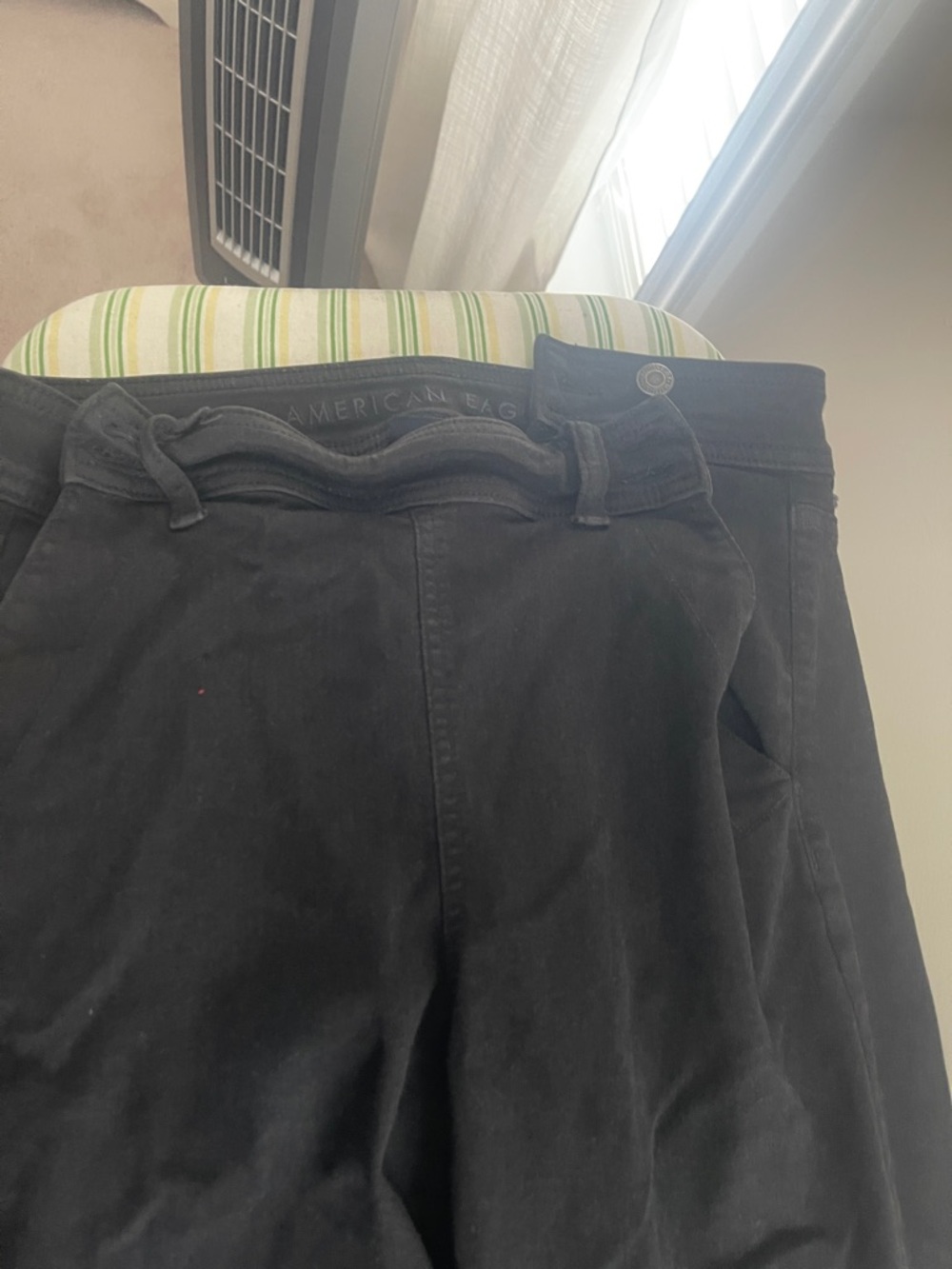 American Eagle Outfitters Black Mid-Rise Jeans